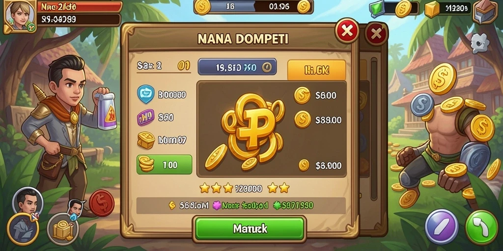 Tampilan awal game yang menarik dan penuh warna.