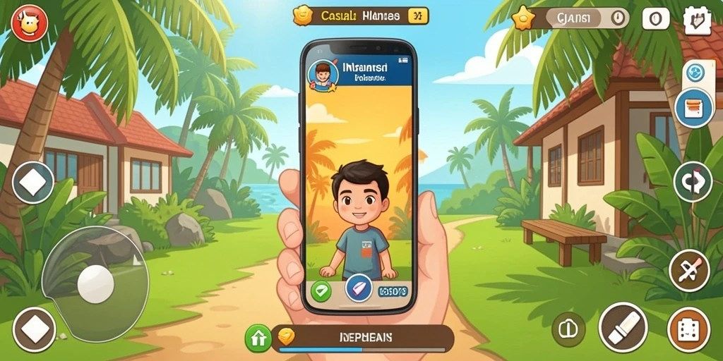 Tampilan menarik saat memilih permainan slot.