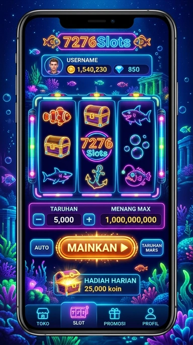 Pratinjau antarmuka 7276slots — aplikasi APK resmi Android v1.2.7