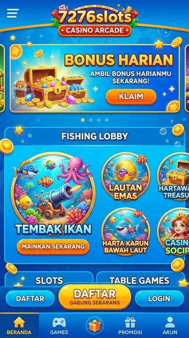Cuplikan layar menu unduhan 7276slots untuk perangkat Android